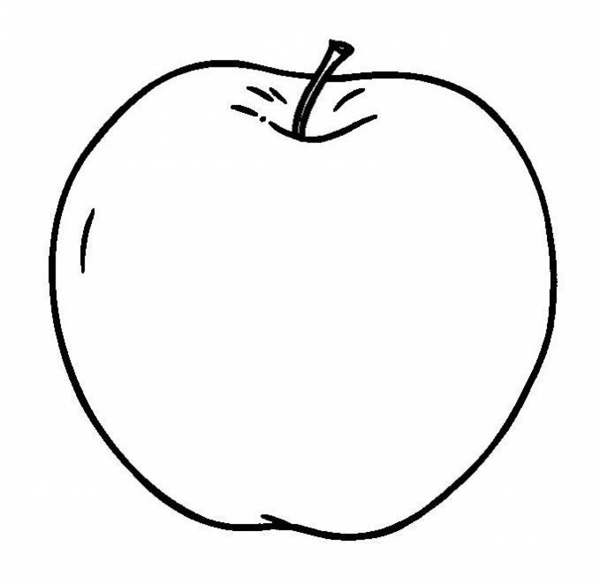 Coloring apple
