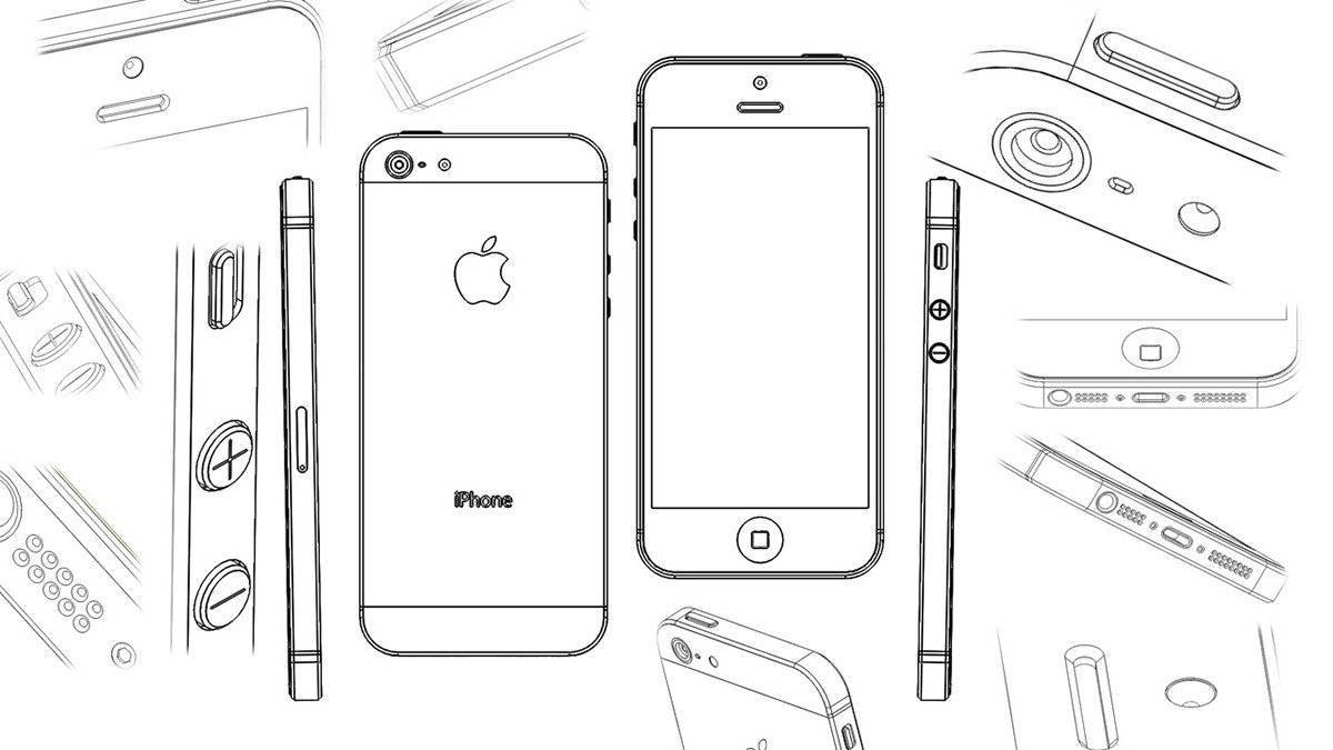 Attractive iphone 13 coloring page