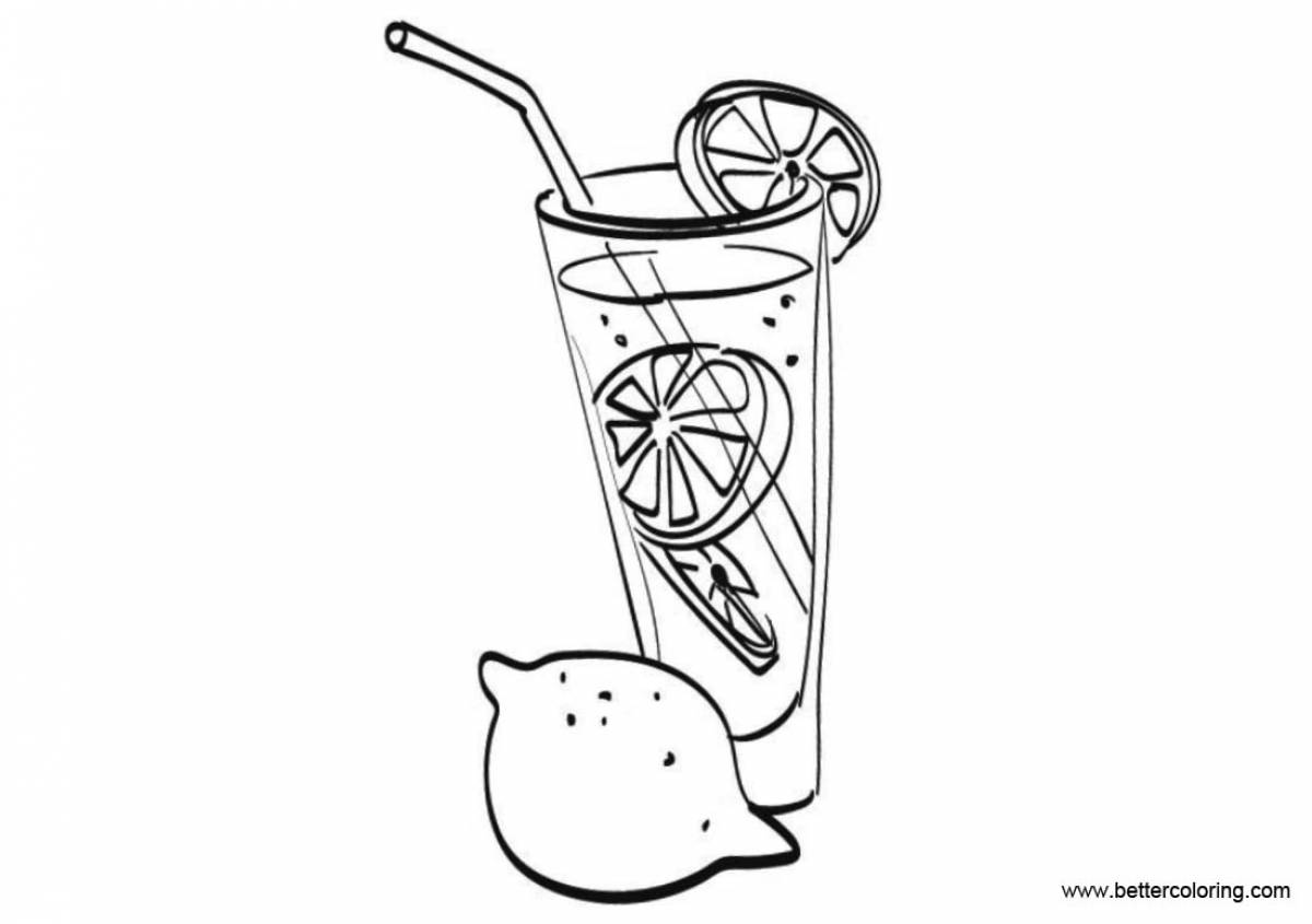 Nutrition food and drink coloring book