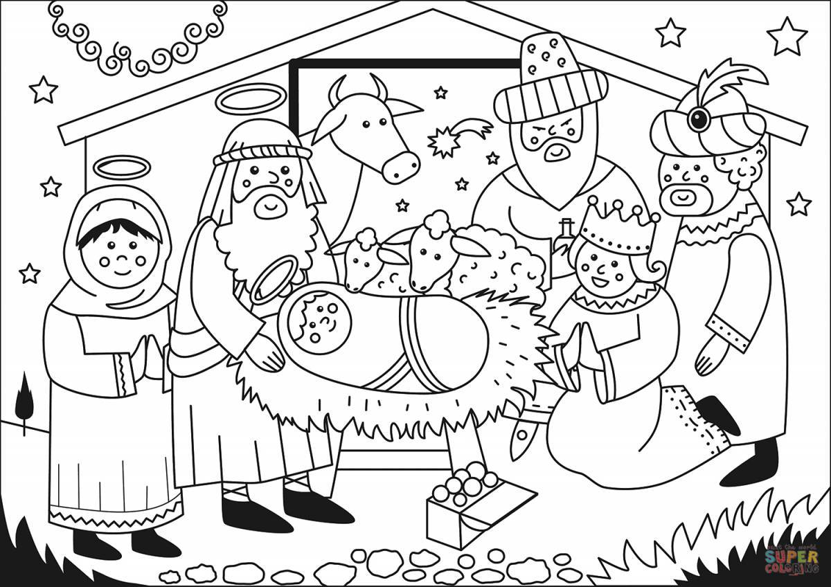 Amazing coloring pages Christmas carols for kids