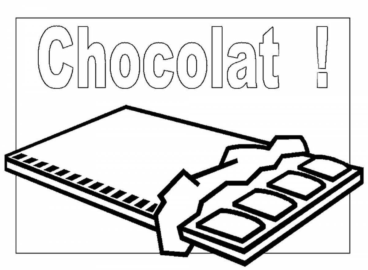 Chocolate bar crispy coloring book