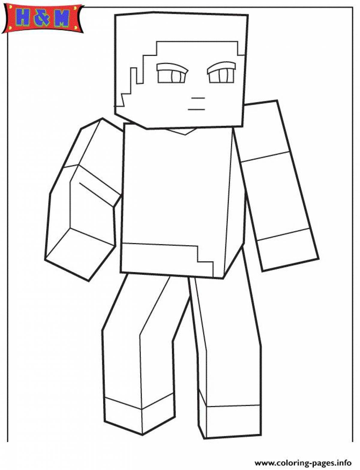 Steve's involvement coloring page