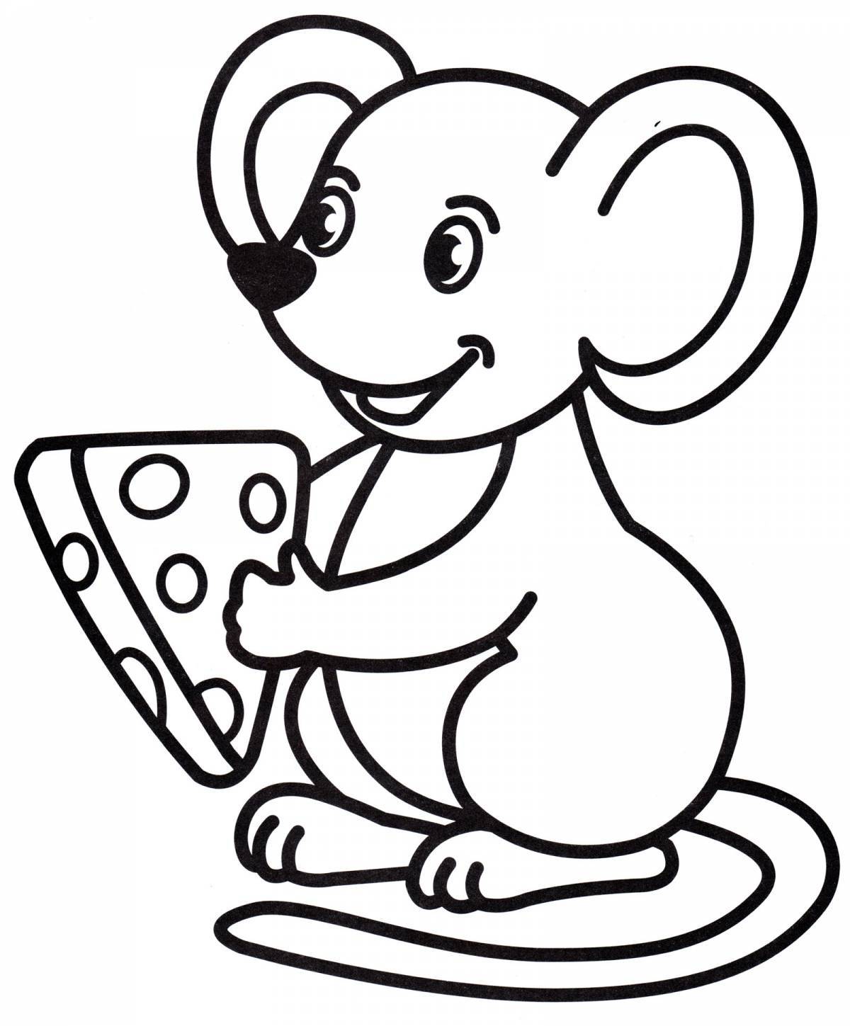 Coloring elegant little mouse
