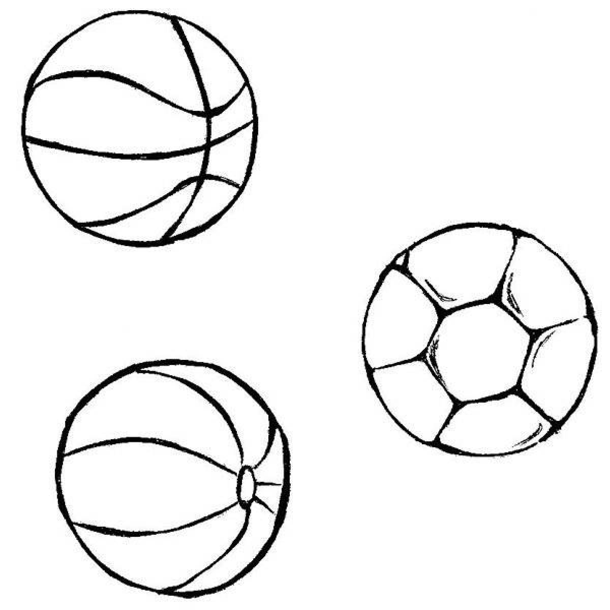 Great ball coloring for kids