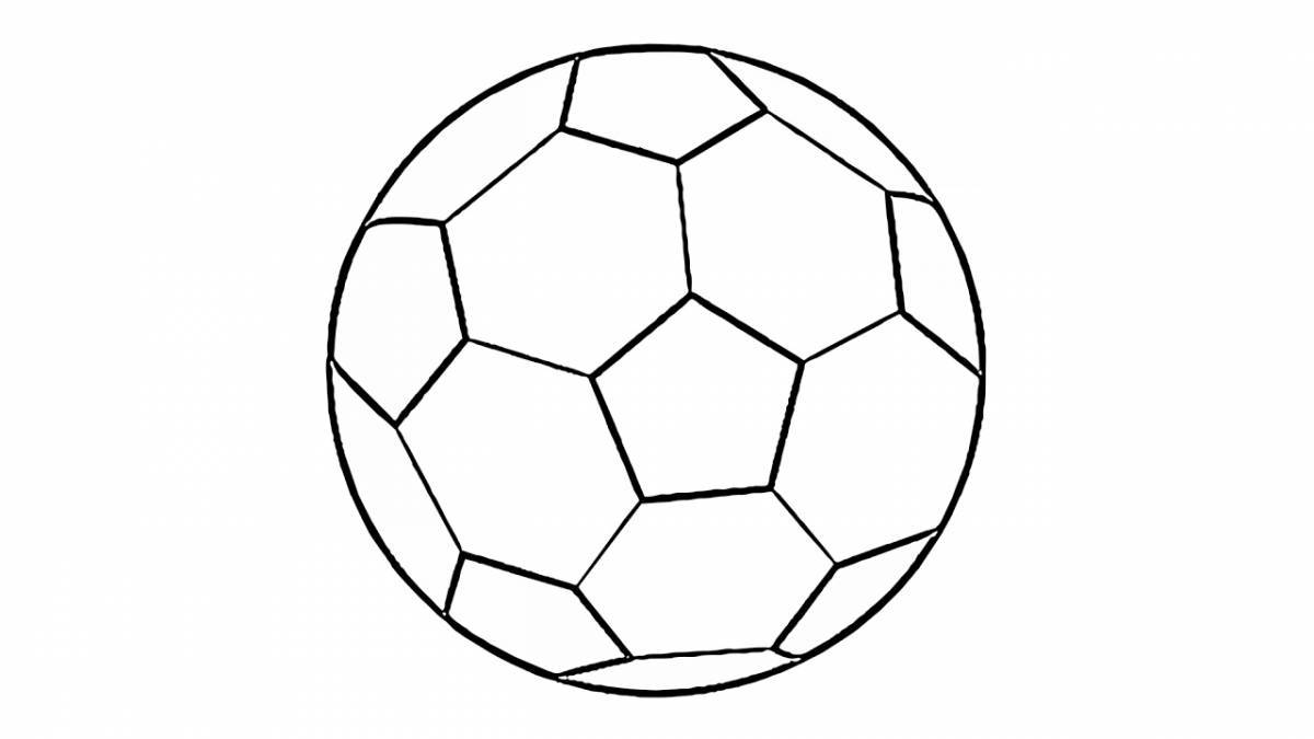 Wonderful ball coloring for kids