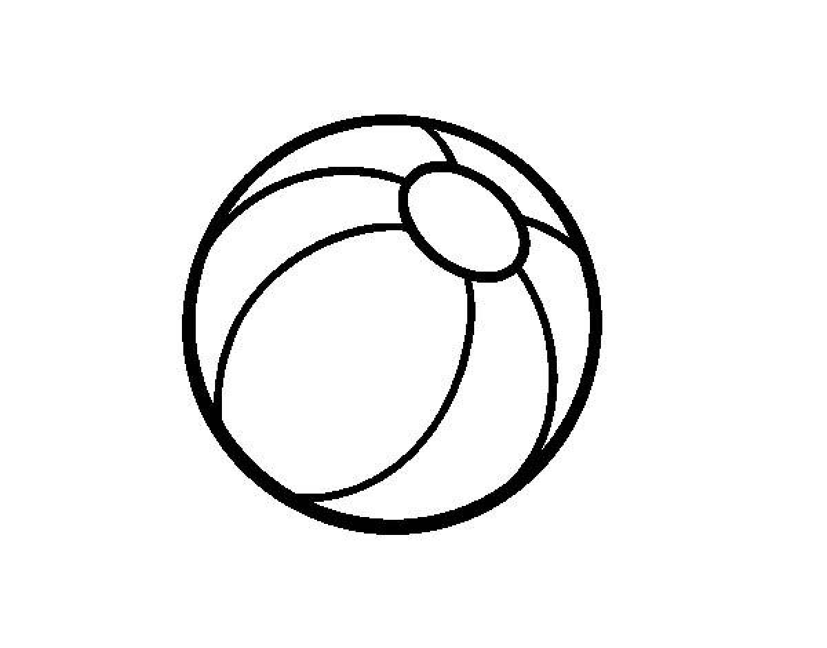 Blessed ball coloring pages for kids