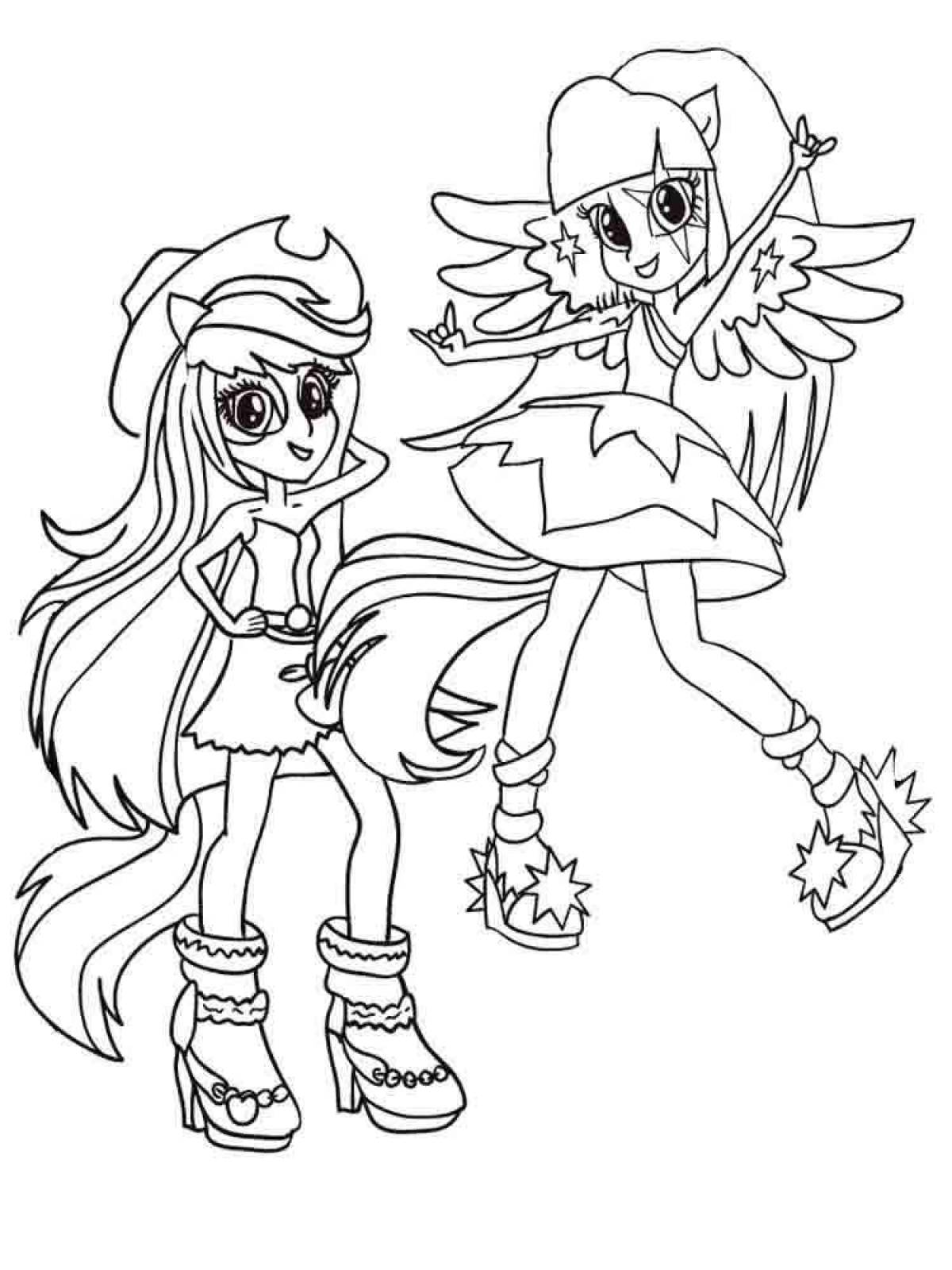 My little pony girls incredible coloring book