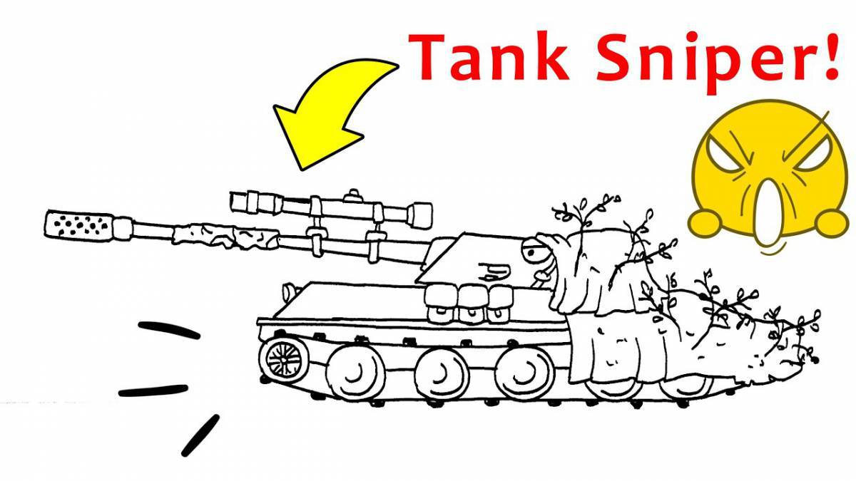 Grand tank coloring page