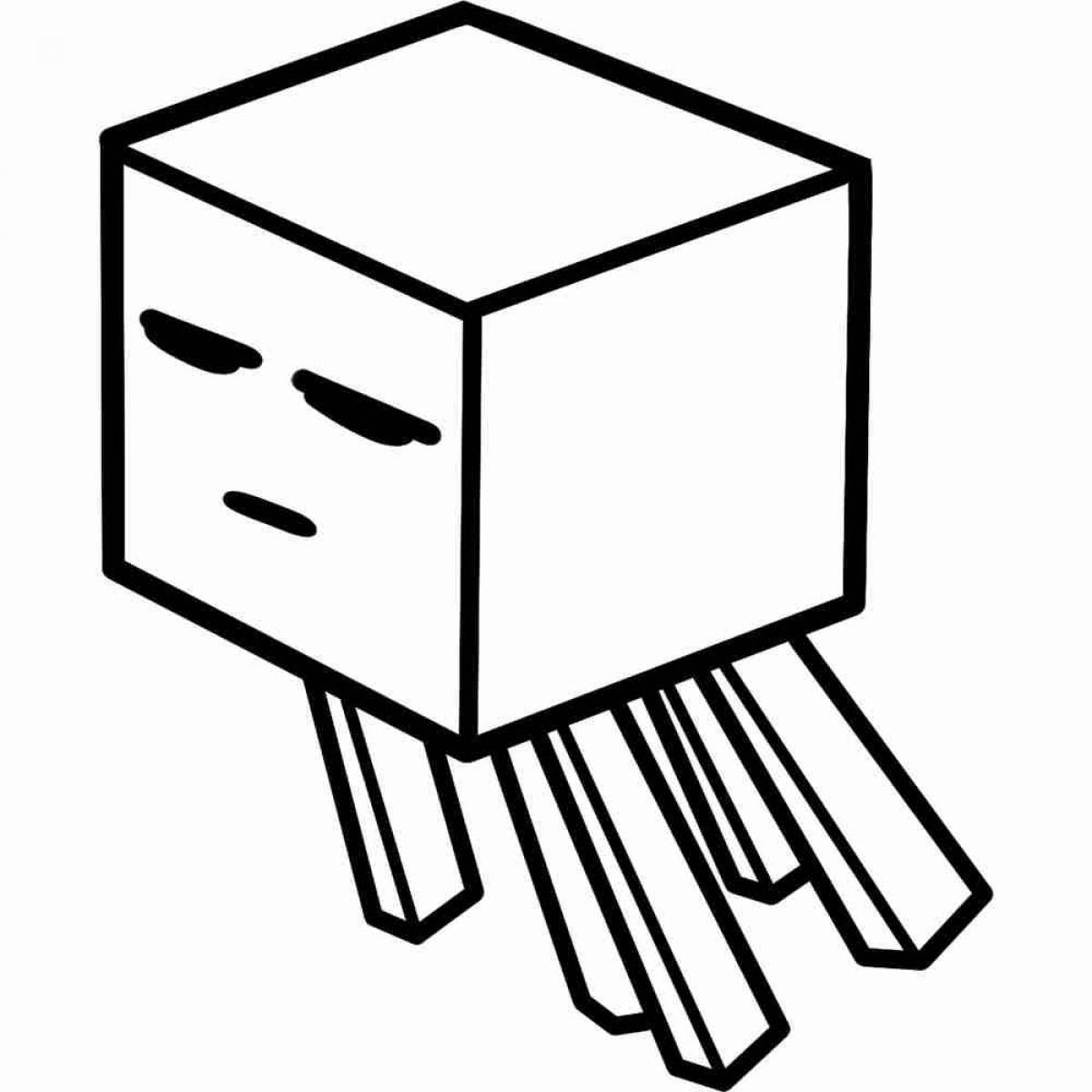 Amazing enderman coloring page