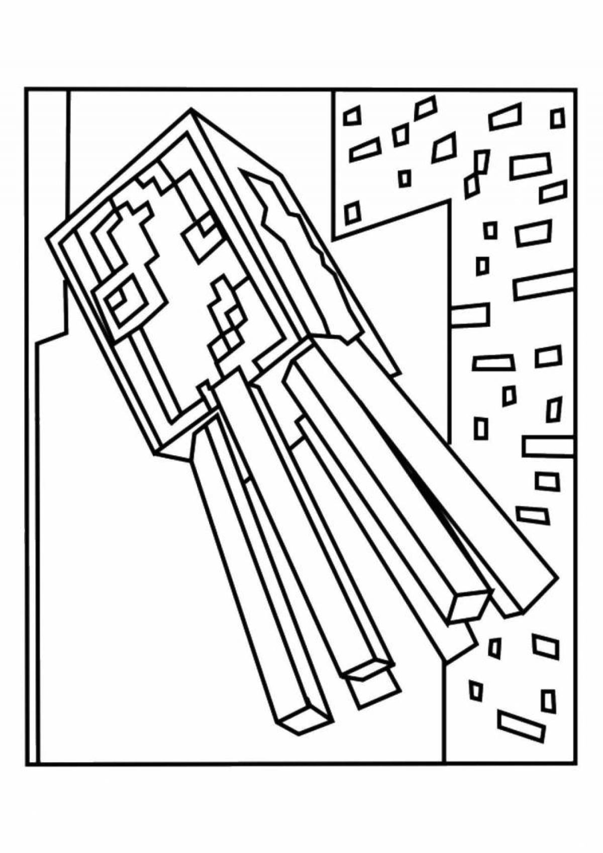 Enderman live coloring page