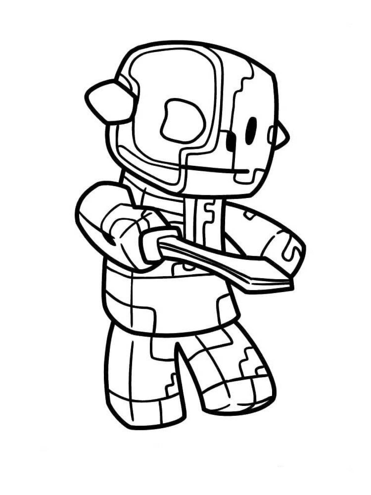 Roblox glowing doors coloring page
