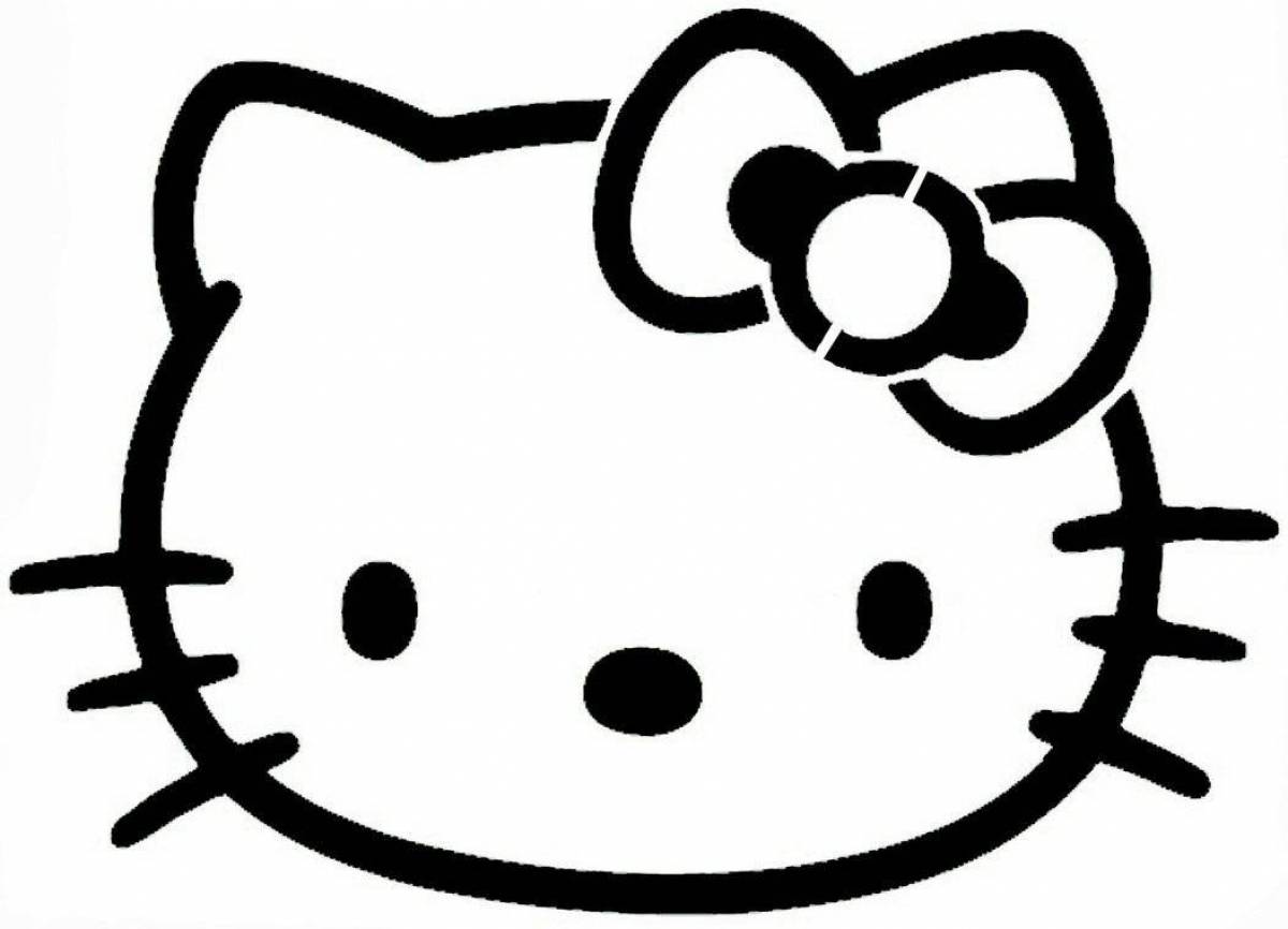 Небесная раскраска hello kitty kurumi