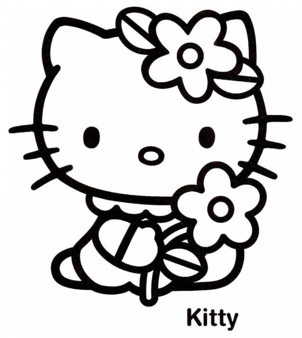 Hello kitty kurumi magic coloring book