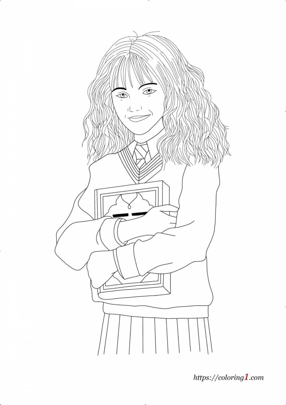 Hermione coloring book