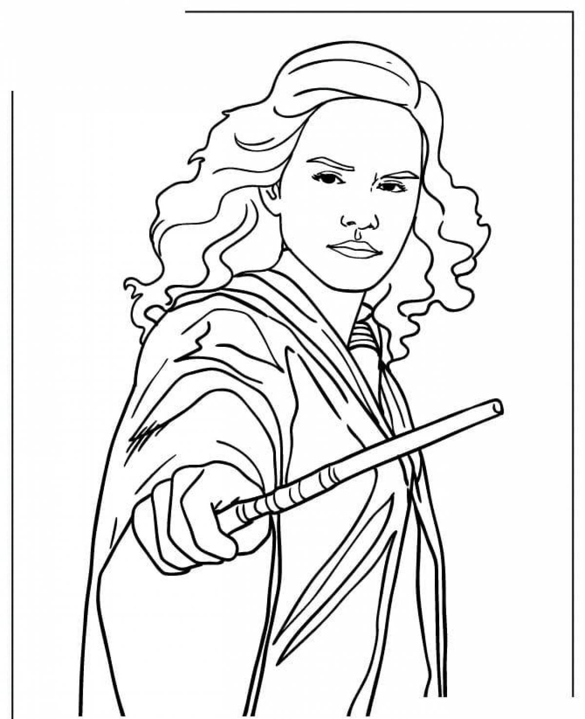 Hermione's manly coloring book