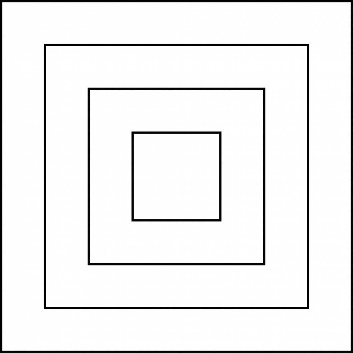 Shiny Coloring Page Square