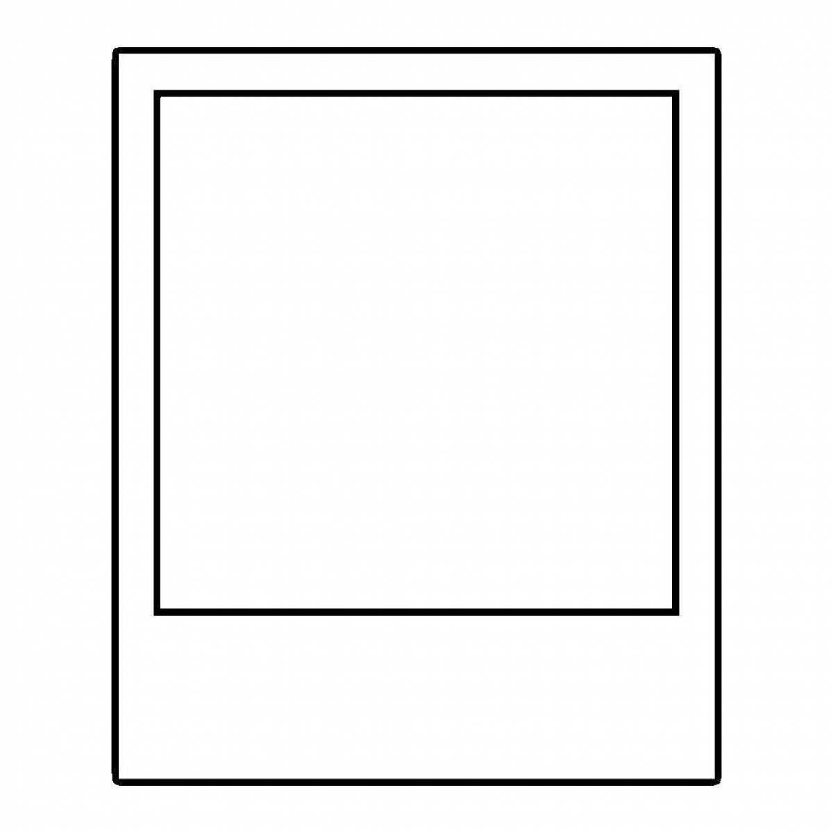 Творческая раскраска квадратной страницы