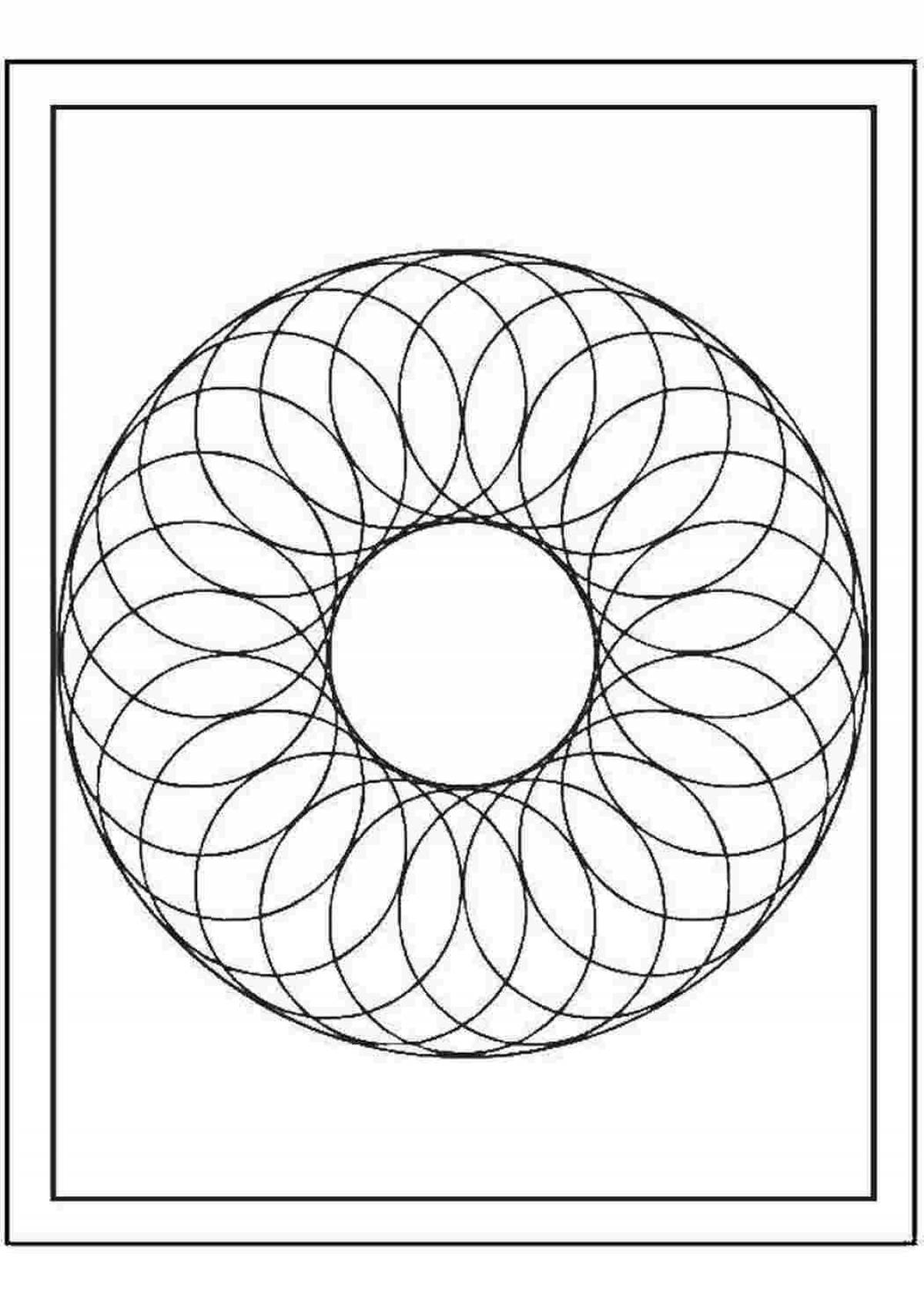 Fun round spiral coloring book