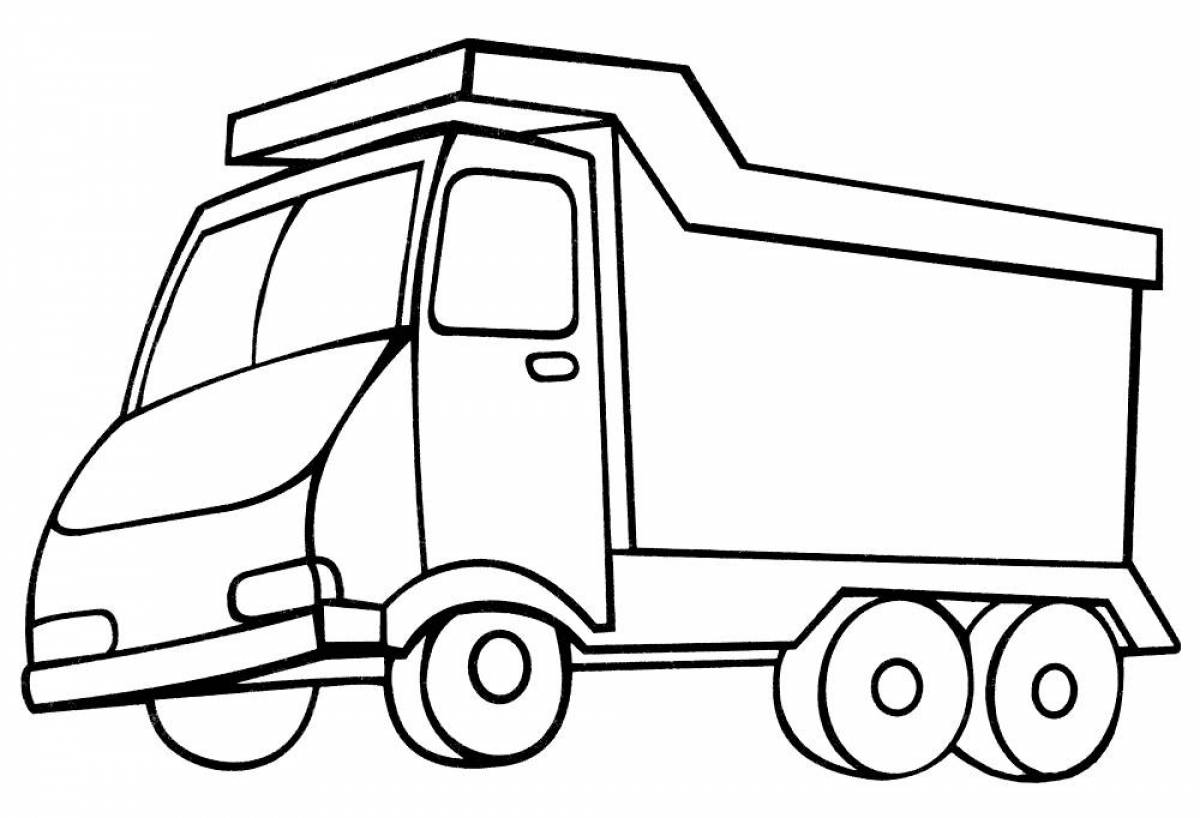 Majestic truck coloring page