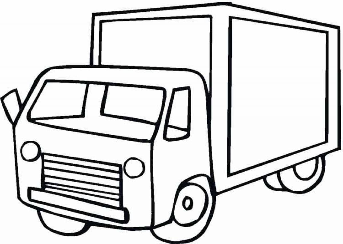 Live truck coloring page