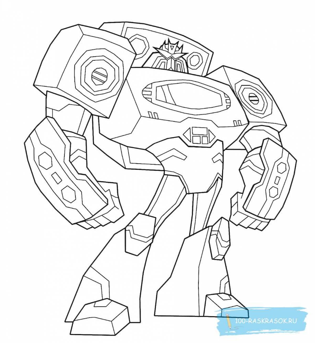 Amazing transformers coloring pages for kids