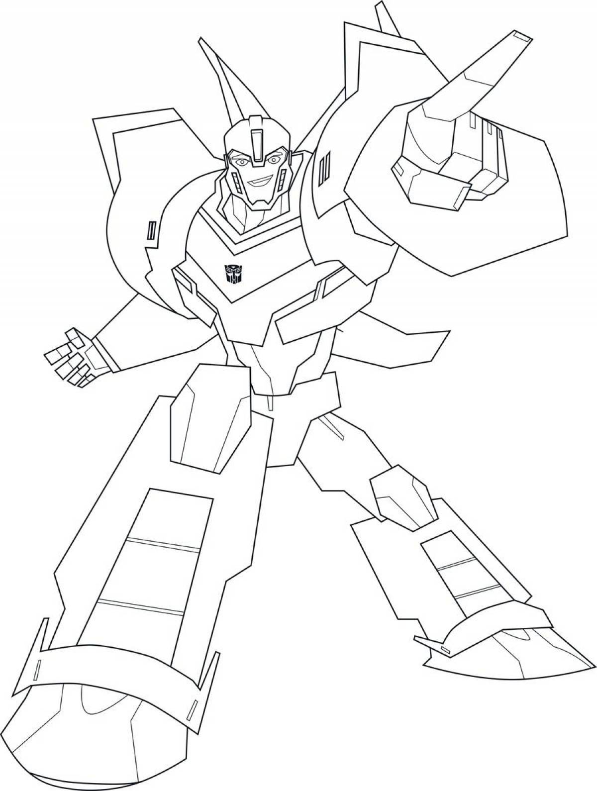 Stimulating transformers coloring pages for kids