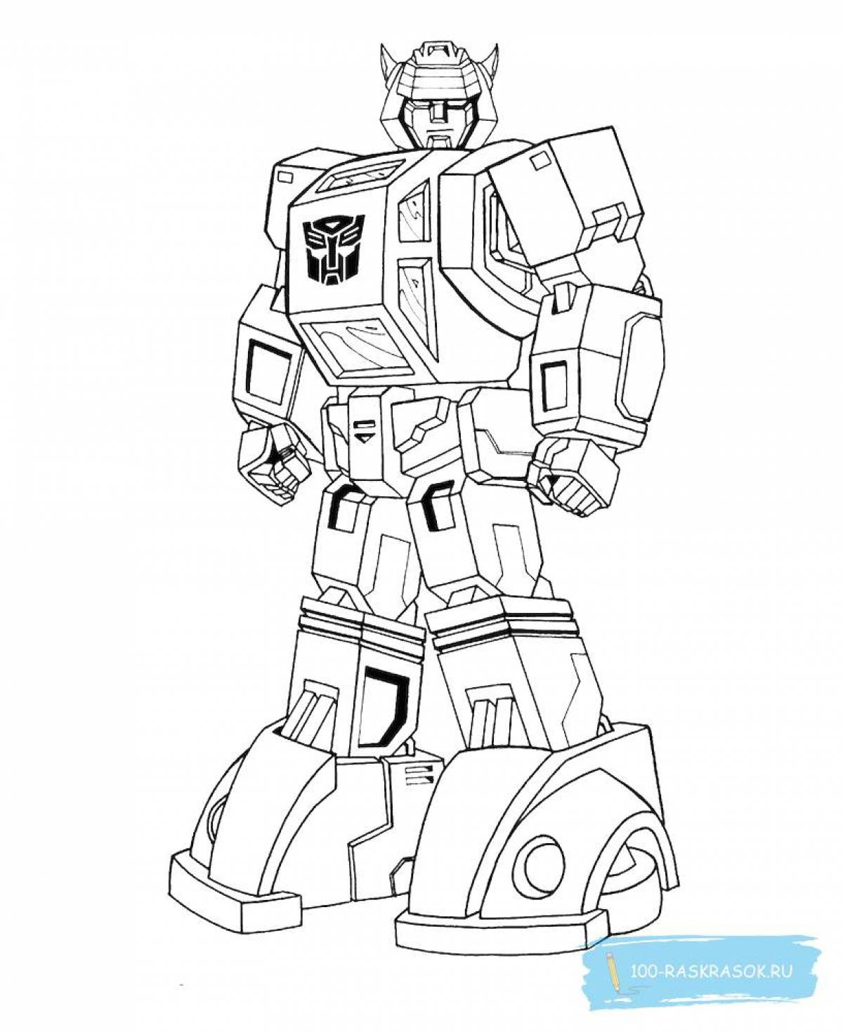Fun transformers coloring pages for kids