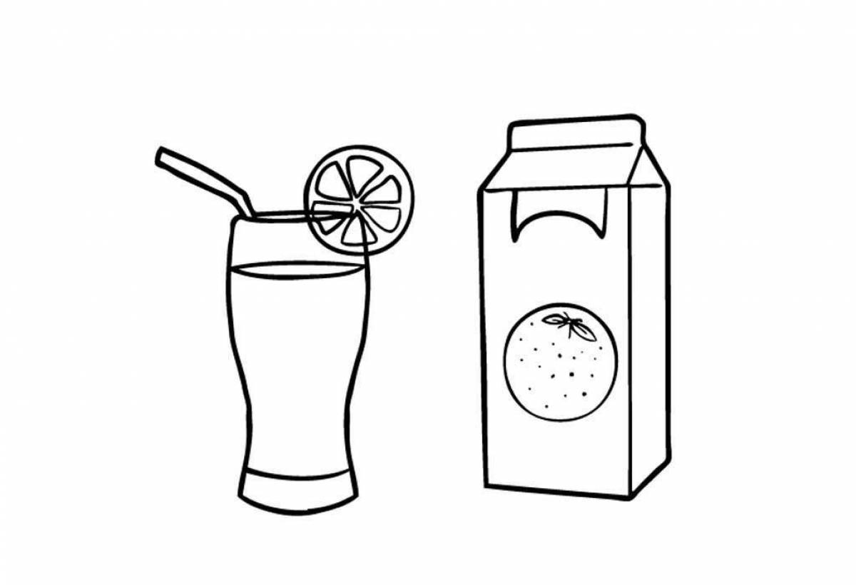 Spicy juice coloring page