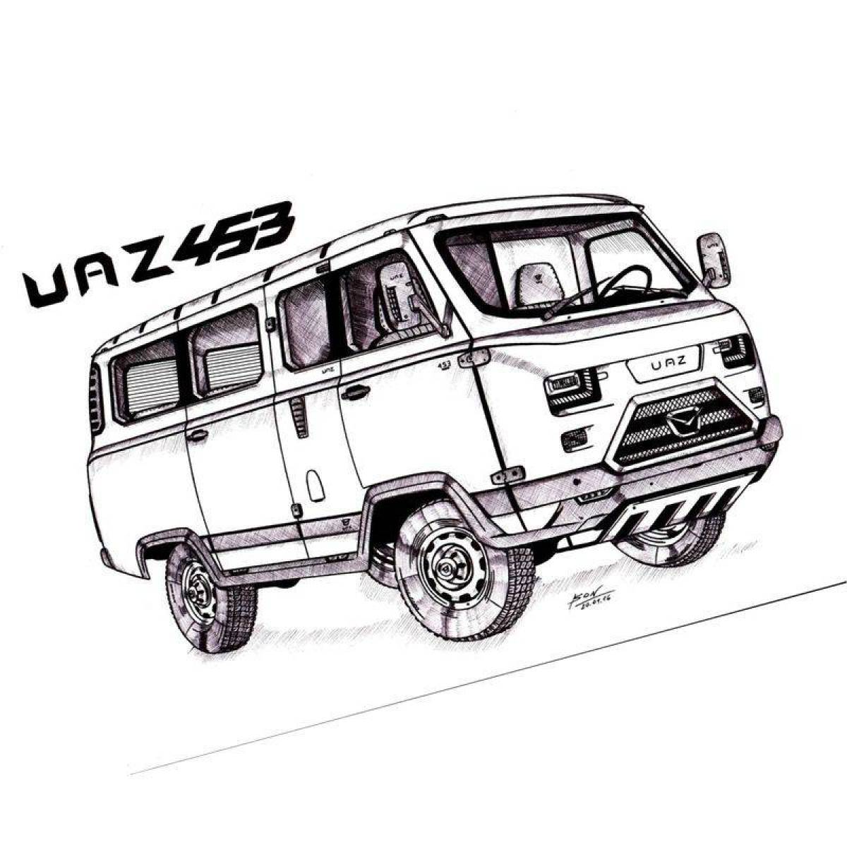 Intriguing coloring UAZ