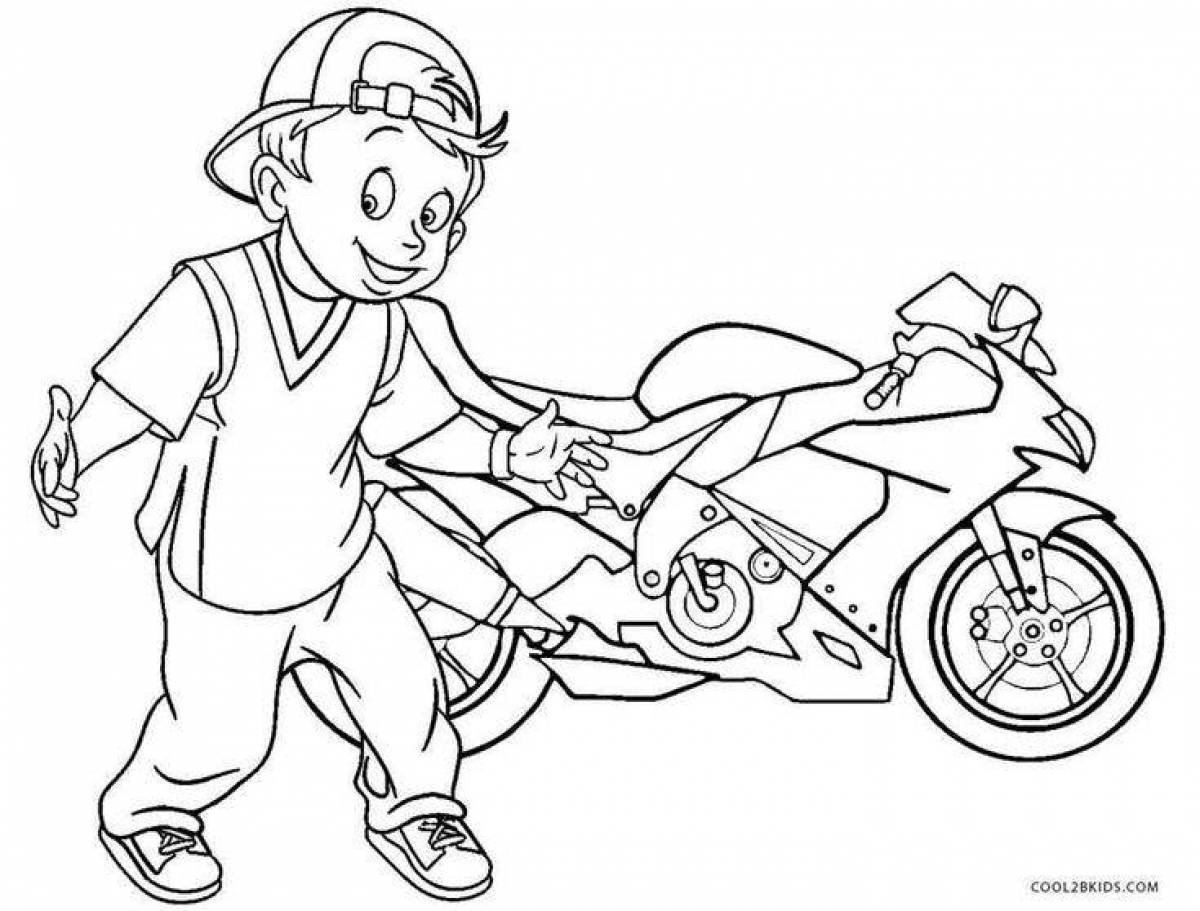 Fantastic coloring book for boys