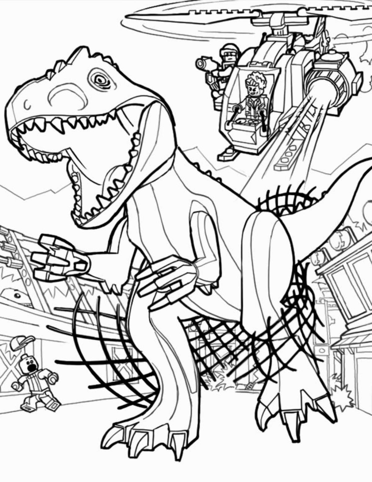 Fun Jurassic World coloring book