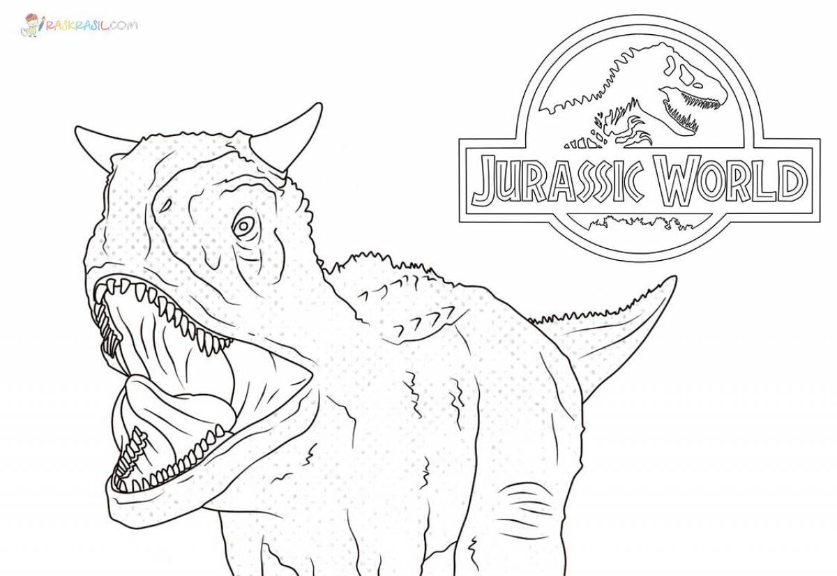 Amazing Jurassic World coloring page