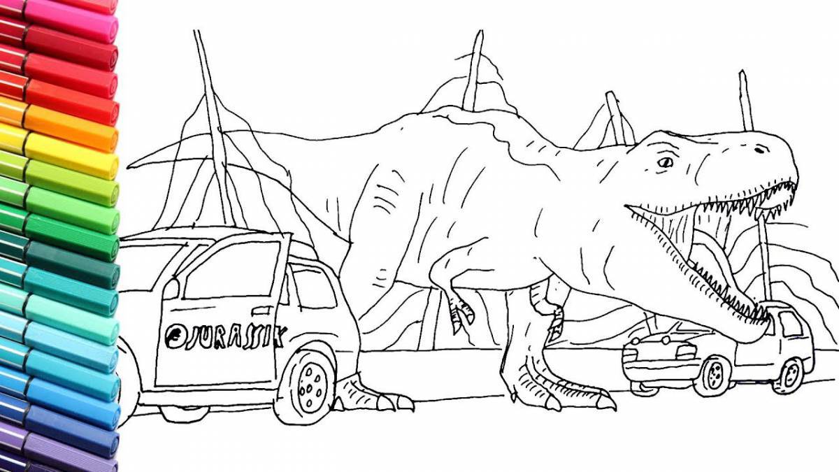 Intriguing Jurassic World coloring book