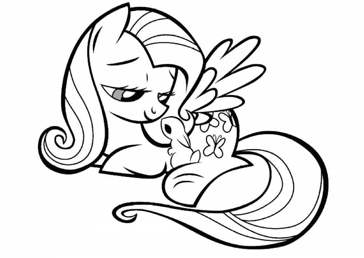 Live coloring pony