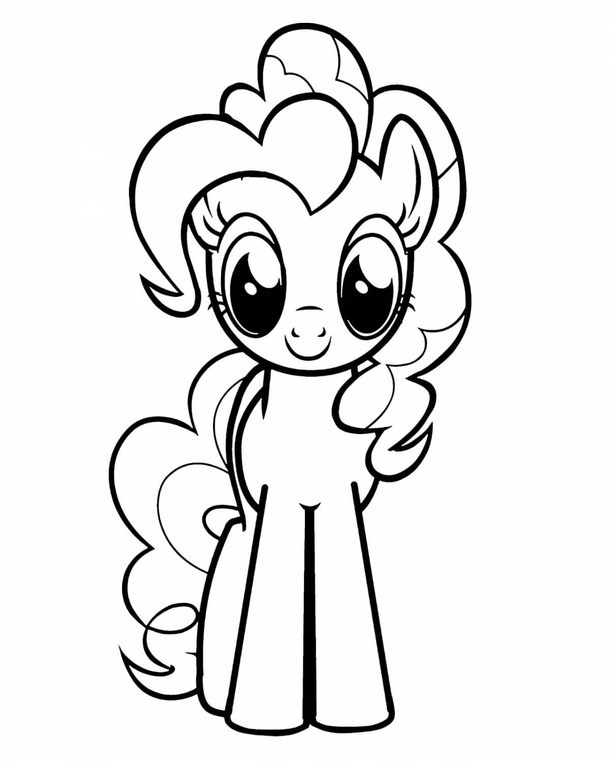 Fun pony coloring pages