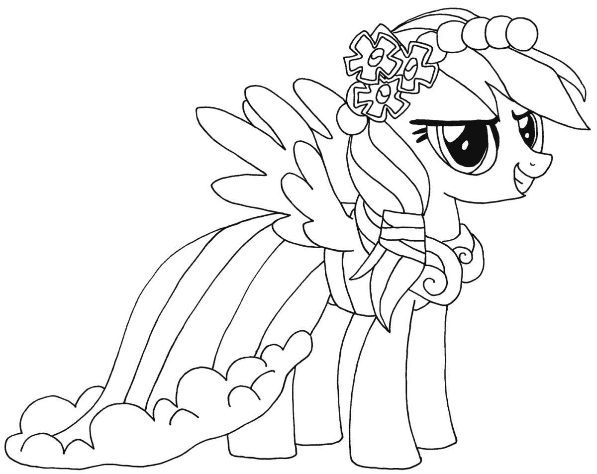 Animated pony coloring pages
