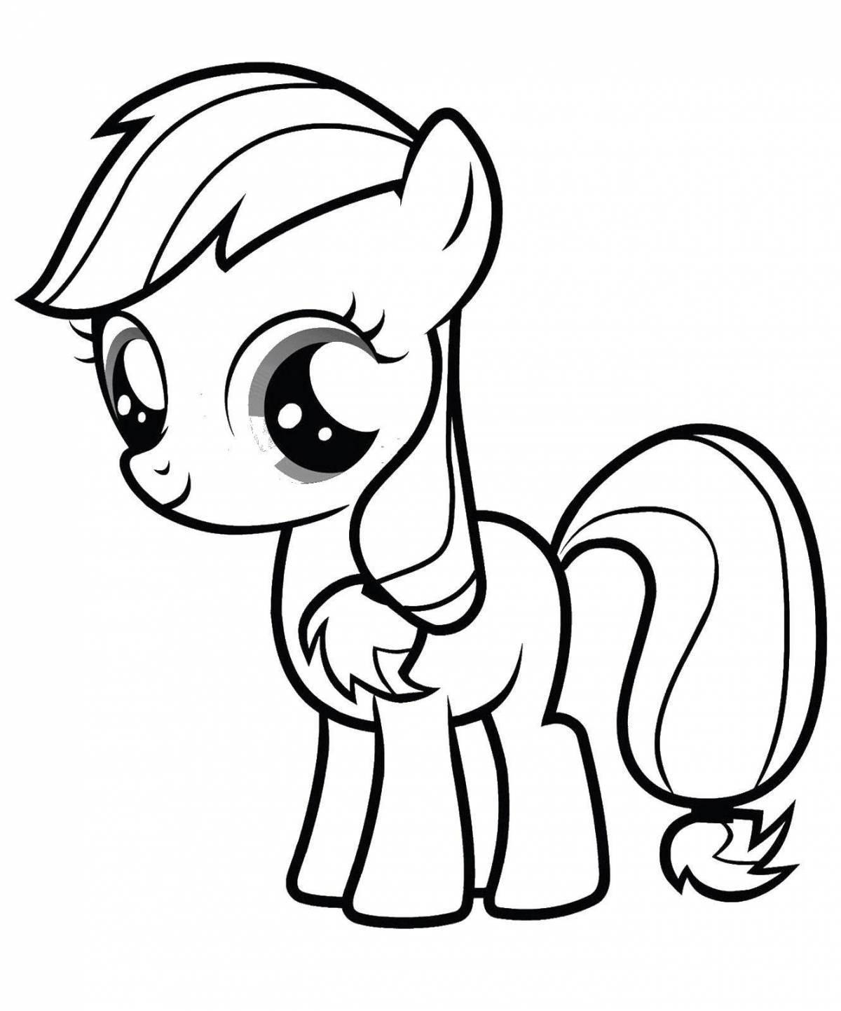 Magic pony coloring pages