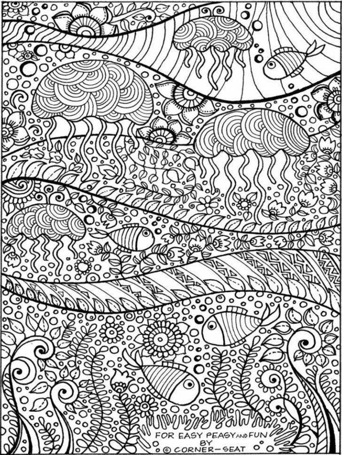 Raised coloring page