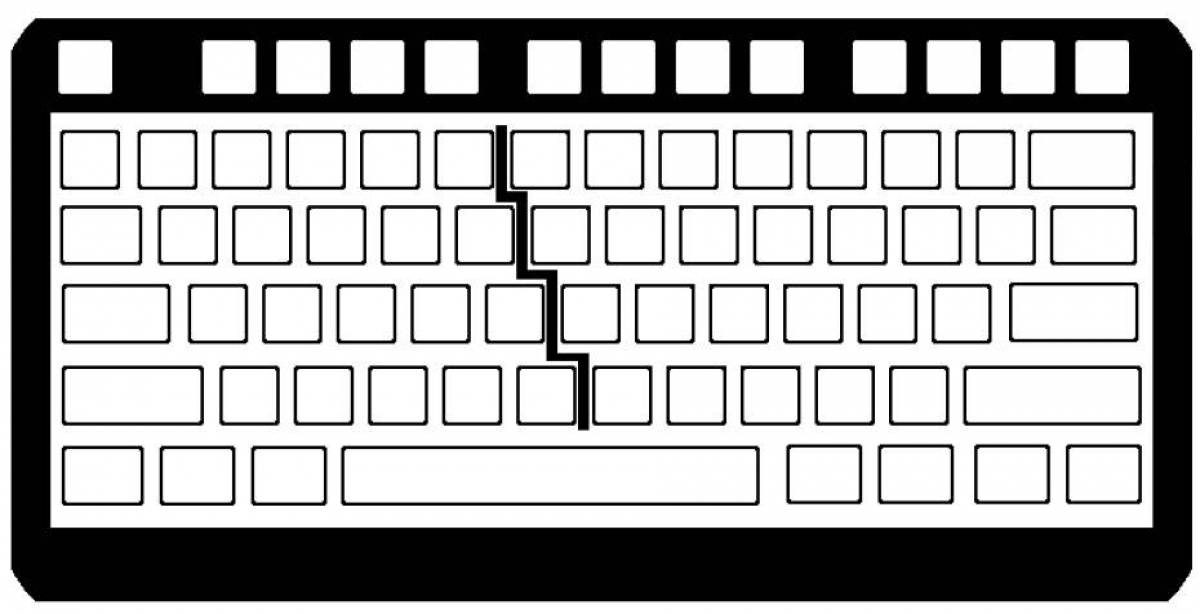 Attractive keyboard coloring