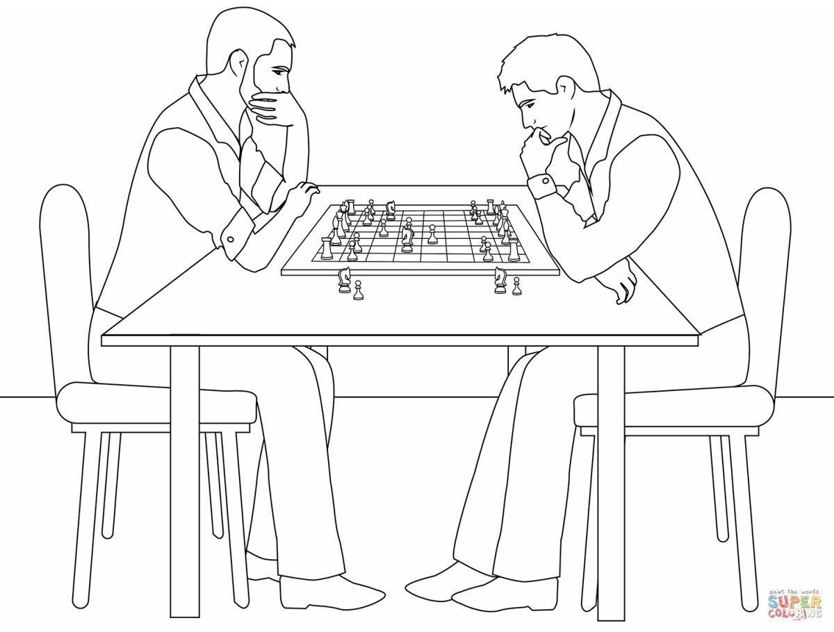 Шахмат Разукрашки - 70 фото