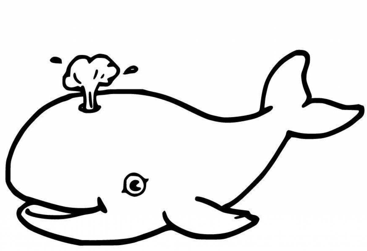 Рисунки животных кит
