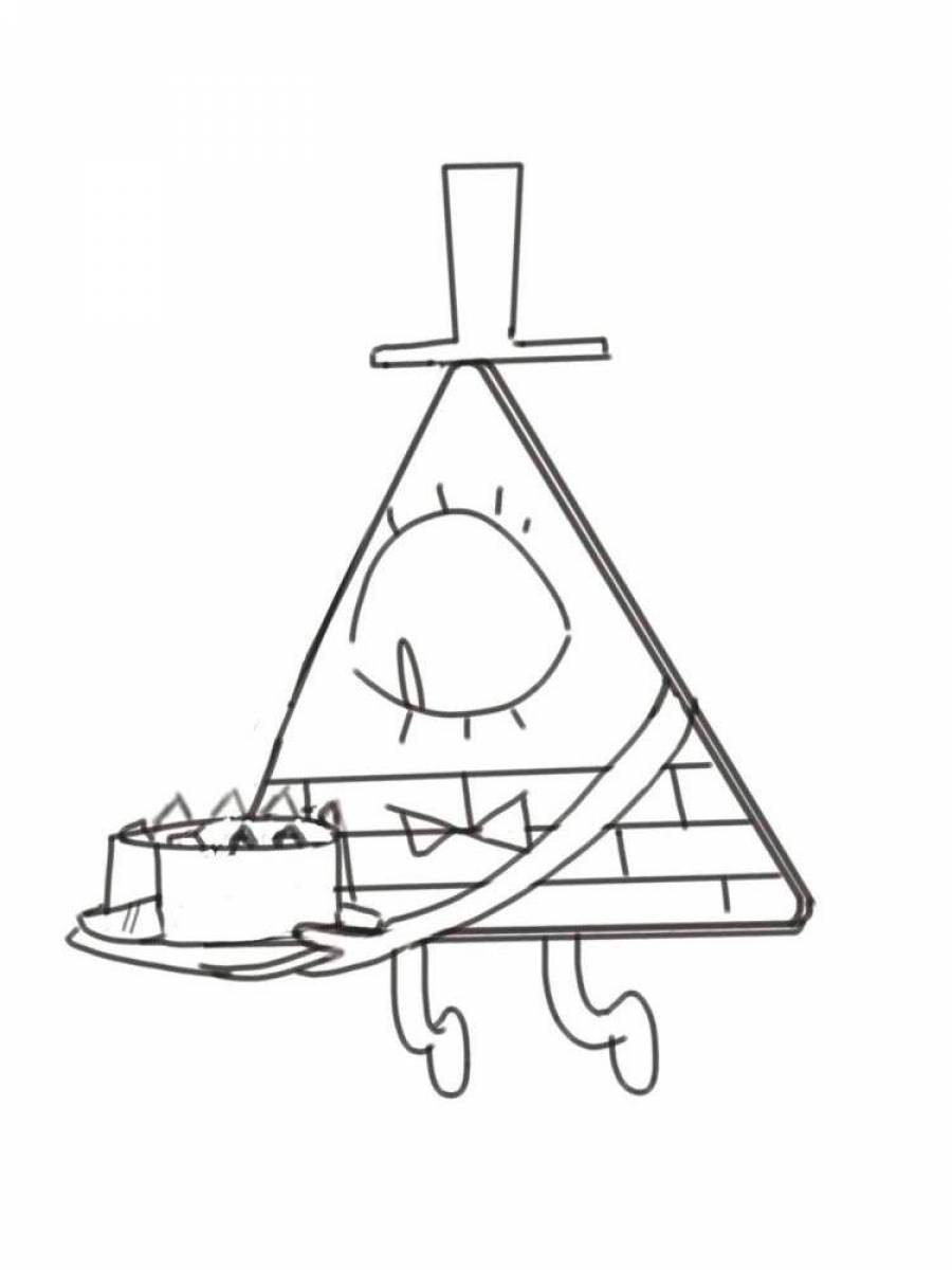 Билл Шифр Рисунок Карандашом