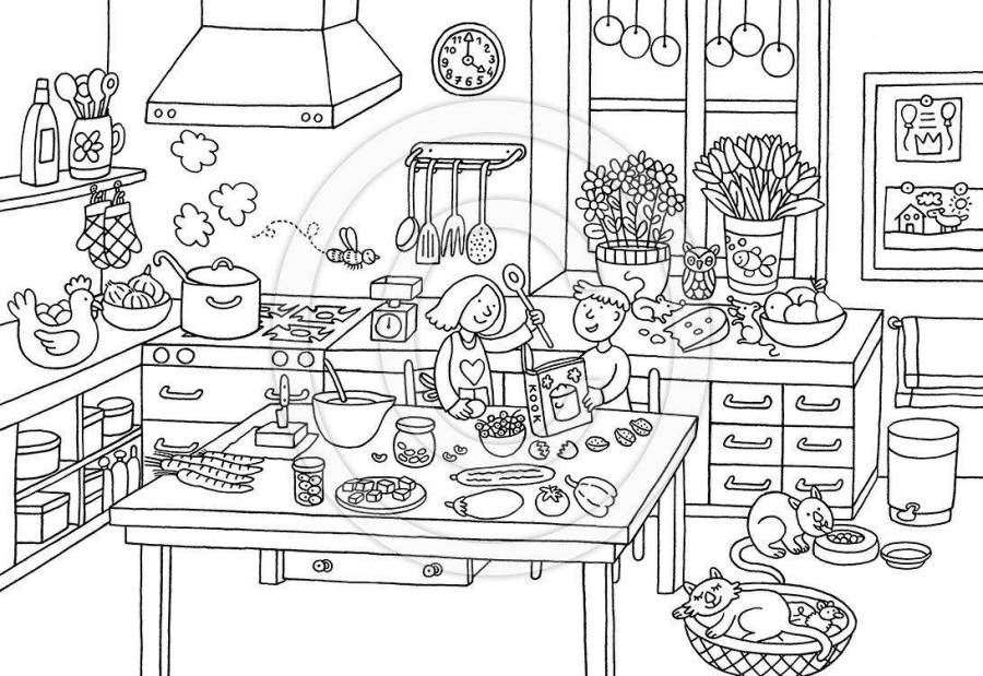 Coloring Pages Toka boca kitchen (38 pcs) - download or print for free ...