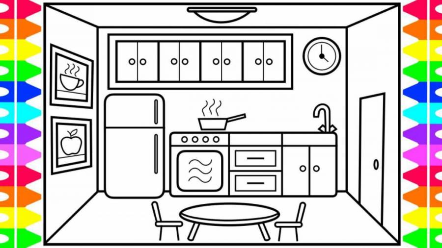 Coloring Pages Toka boca kitchen (38 pcs) - download or print for free ...