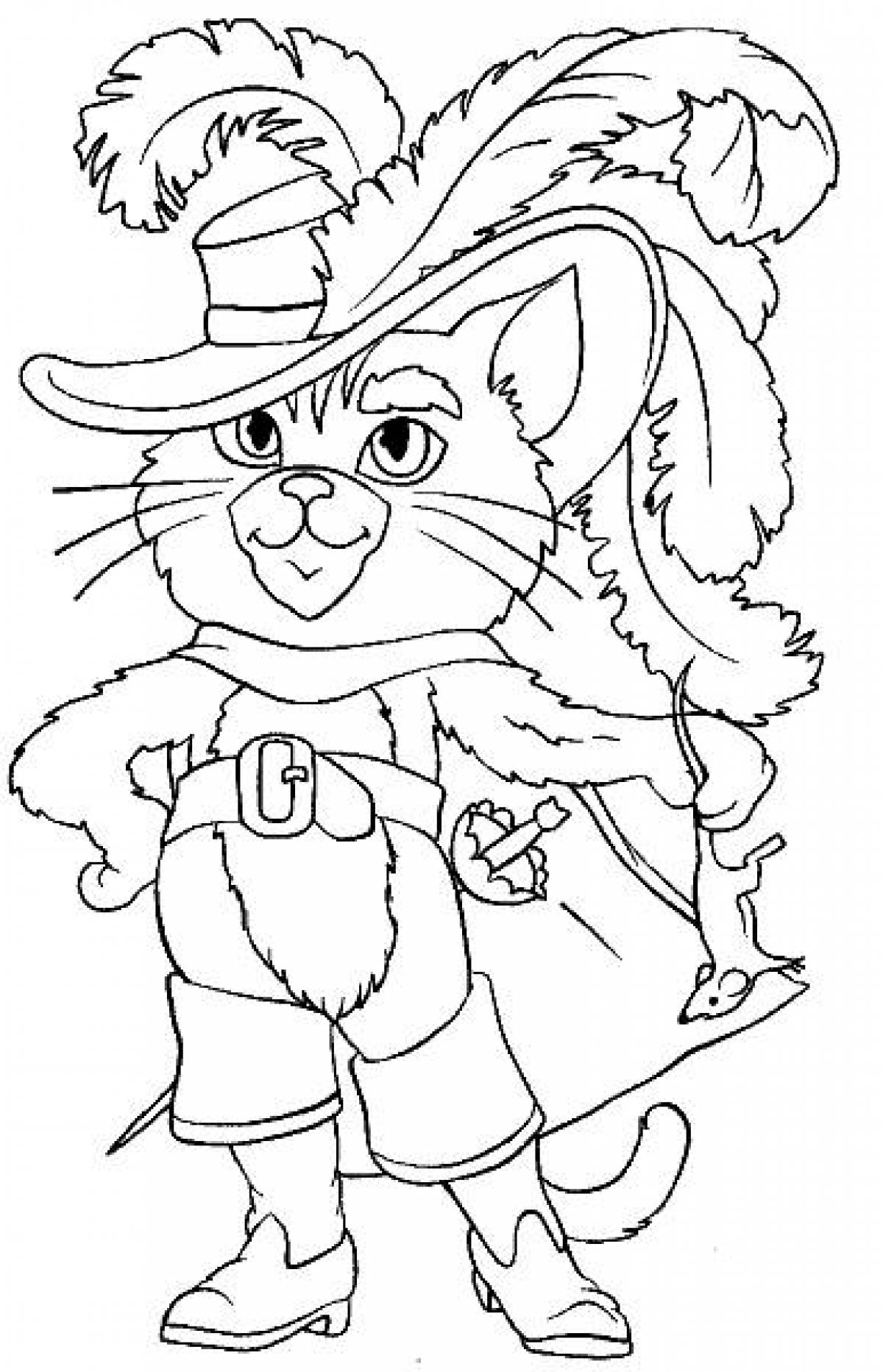 Шарль Перро кот в сапогах рисунок