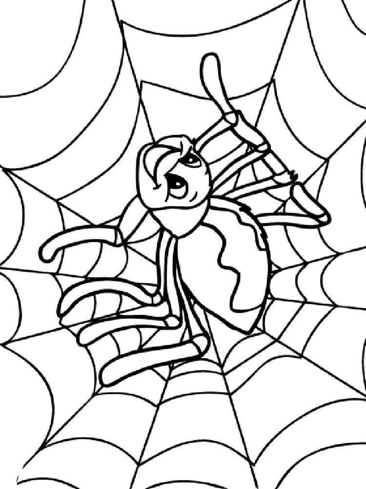 Бабочка муравей паук. Муха Цокотуха паук раскраска. Муха-Цокотуха раскраска для детей. Муха Цокотуха раскракра. Паучок раскраска для детей.