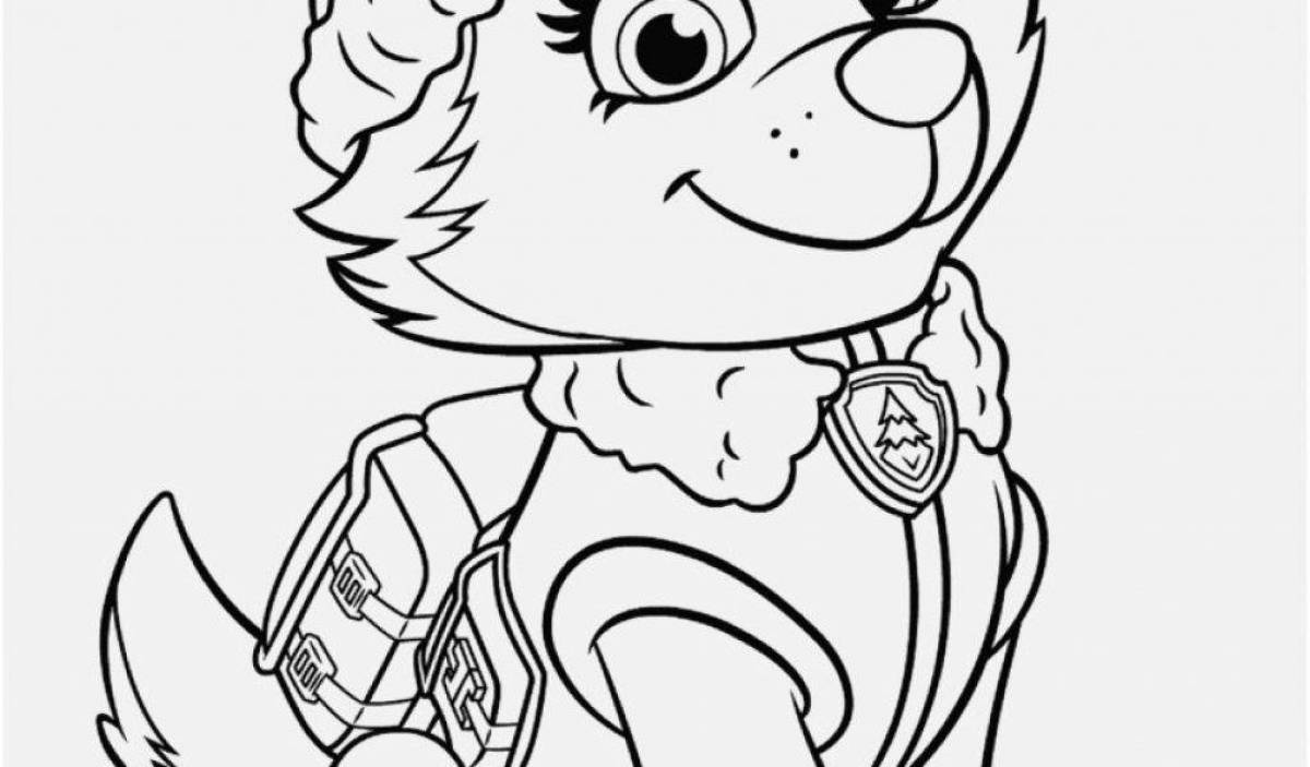 Everest Paw Patrol Vibrant Coloring Page