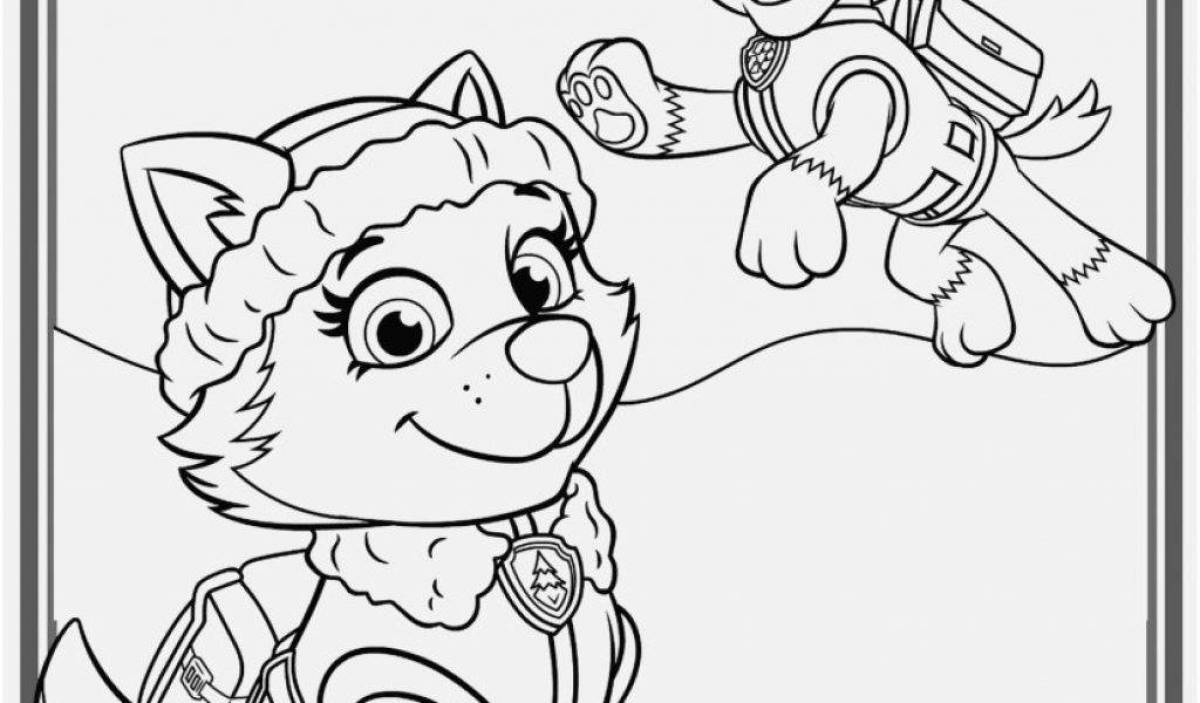 Paw Patrol Everest Coloring Page