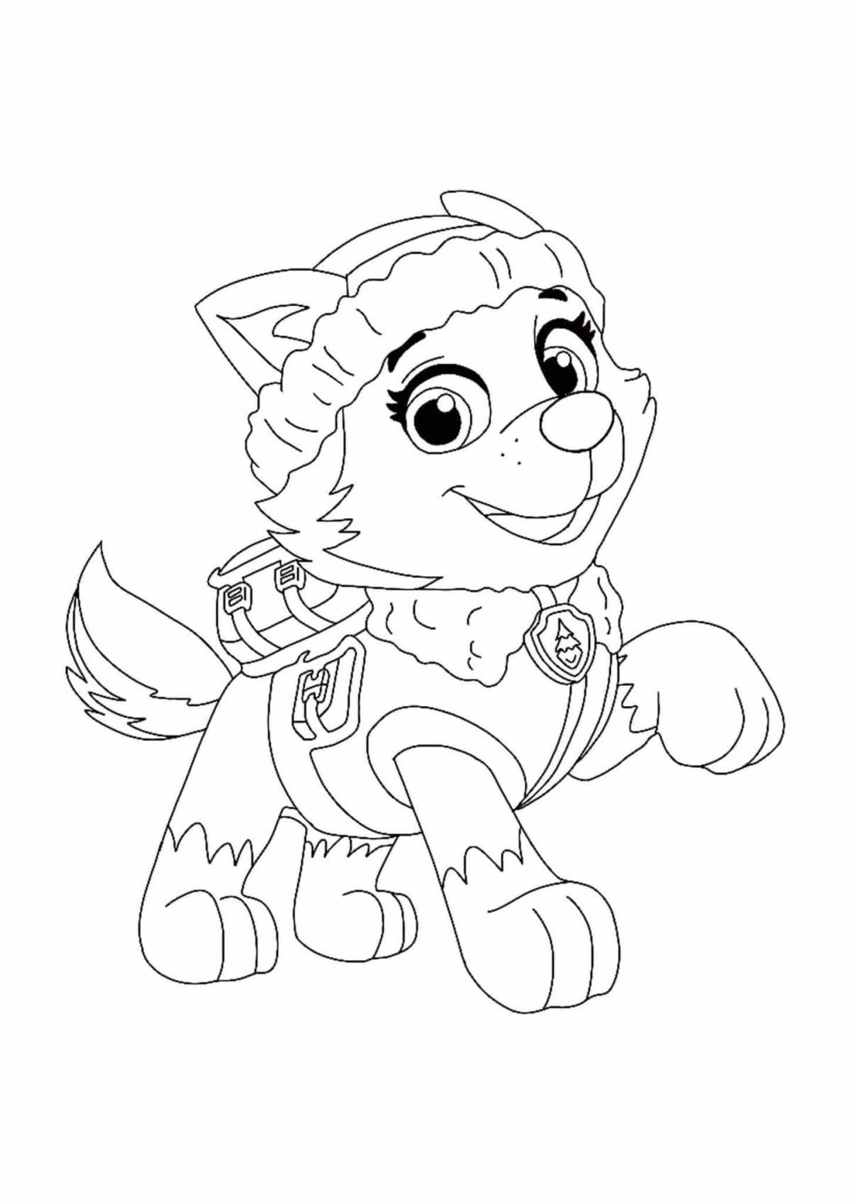 Paw Patrol Everest coloring page