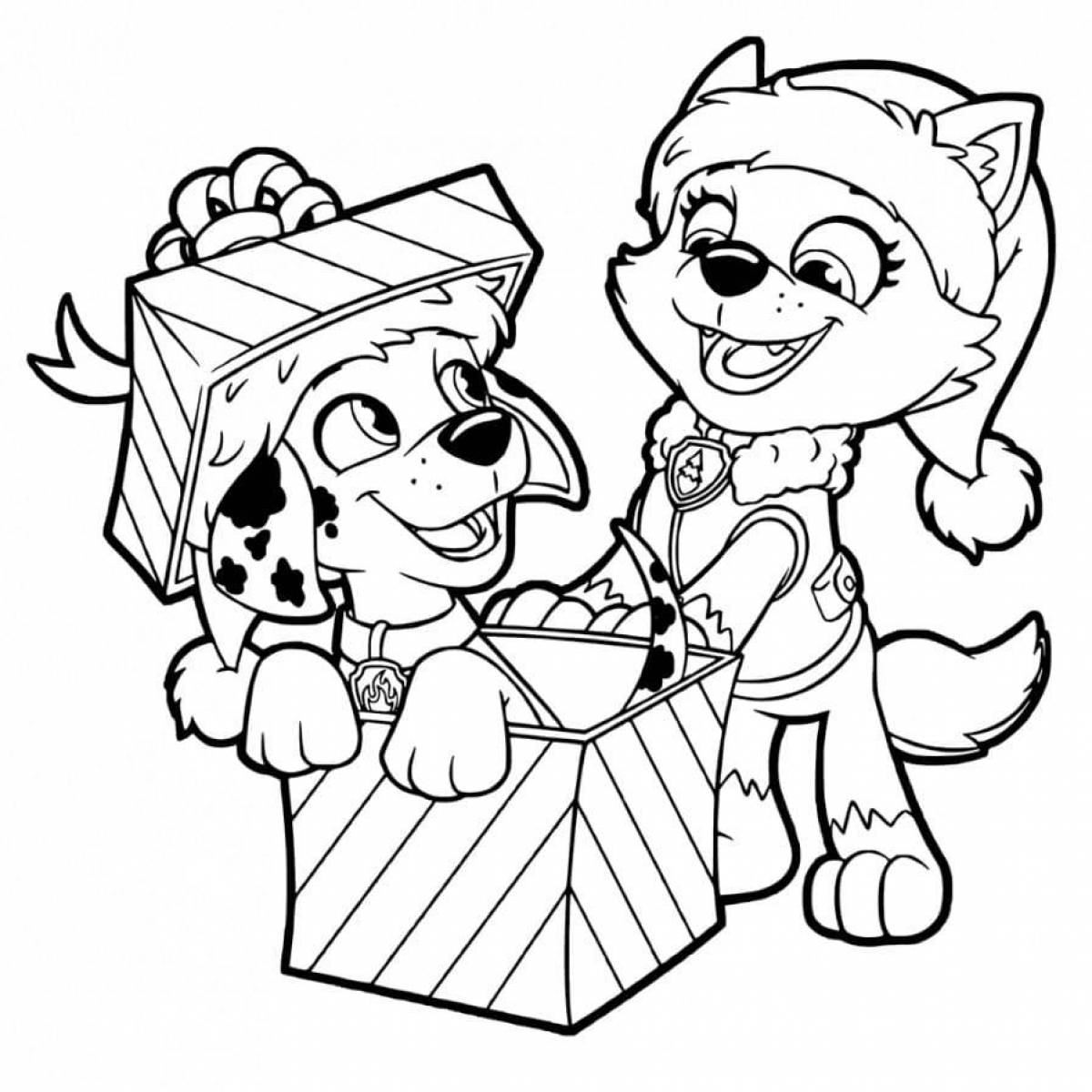 Magic Everest Paw Patrol coloring page